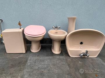 Set sanitari arredamento bagno, Lavabo, Bidet, WC