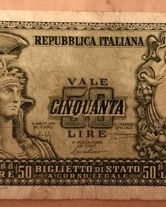 Italia-50 lire(31/12/1951)