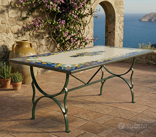 TAVOLO IN PIETRA LAVICA MIS. 200X100 CM. IN ITALIA