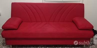 "DIVANO LETTO" apribile - Colore Rosso