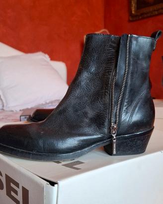 stivaletto pelle nero