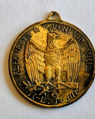 Aquila romana ad ali aperte VENI VIDI, VICI