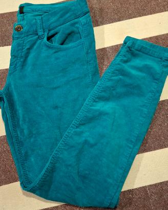 pantaloni velluto Stile Benetton donna 