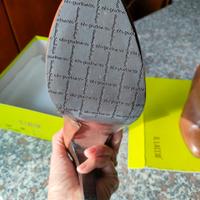 stivaletti tacco alto cognac pelle nuovi