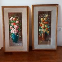 quadri vintage con fiori
