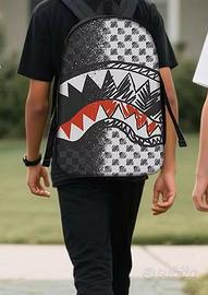 Zaino Shark Bocca Squalo borsa borsone Leggero