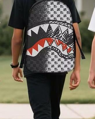 Zaino Shark Bocca Squalo borsa borsone Leggero