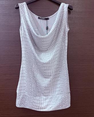 Top senza maniche Artigli taglia M. Colore argento