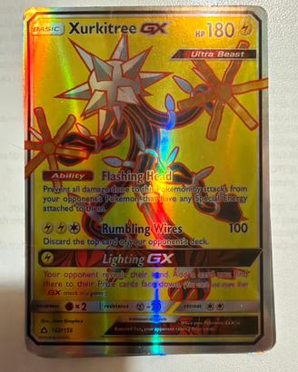 Carta da collezione Pokemon Xurkitree GX 142/156