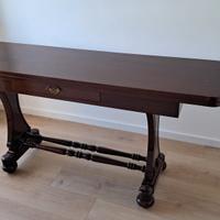 Tavolo ribaltabile in legno di mogano