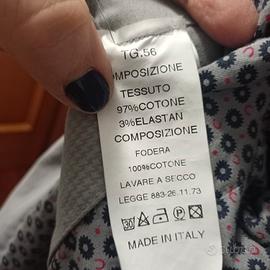 giacca uomo grigia chiaro 