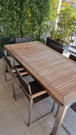 Tavolo da esterno in legno