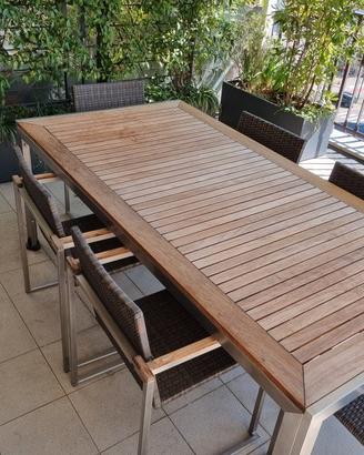 Tavolo da esterno in legno