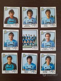 9 Figurine Napoli Calciatori 1982 1983 con rare