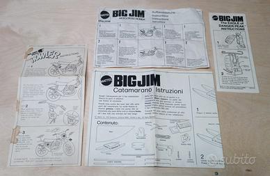 Big Jim istruzioni ORIGINALI vintage