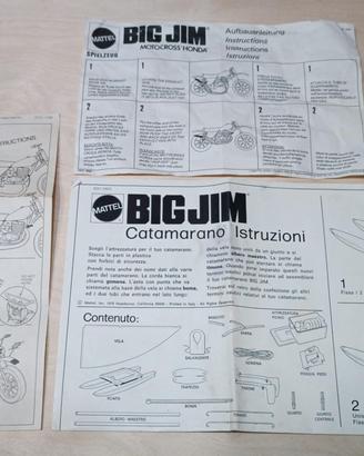 Big Jim istruzioni ORIGINALI vintage