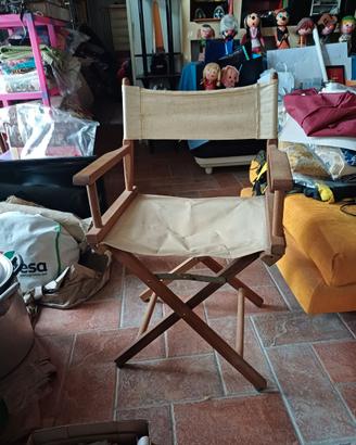 sedia regista pieghevole