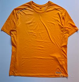 t-shirt uomo kalenji XL arancione run dry+