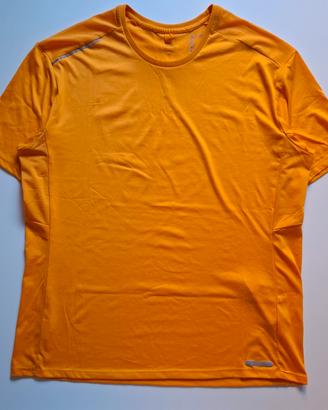 t-shirt uomo kalenji XL arancione run dry+