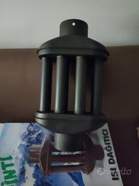 scambiatore per stufa a legna nero 