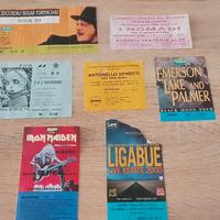 Biglietti da collezione di concerti eventi sport