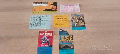 Biglietti da collezione di concerti eventi sport