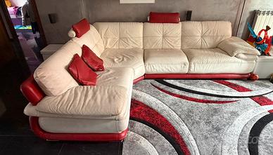 Divano in vera pelle