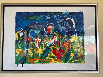 Mario Schifano serigrafia materica 60x80 cm.