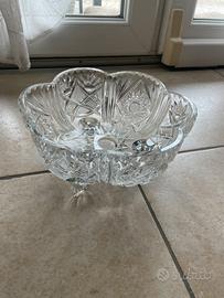 Porta frutta cristallo di boemia antiquariato