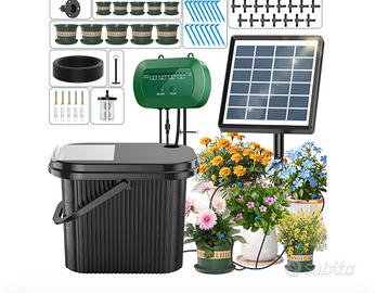 kit irrigazione piante da balcone e pannelli solar
