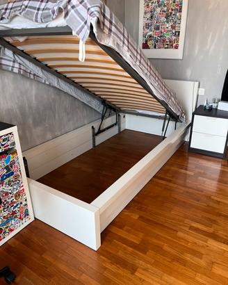 Letto singolo contenitore