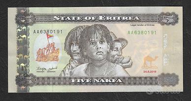 Eritrea - banconota circolata da 5 Nakfa P-14a