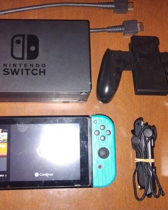 nintendo switch + mariokart deluxe