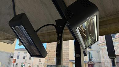 N°2  piantane con due lampade heliosa design 993