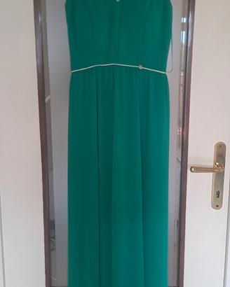Abito lungo colore verde