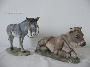 Asino e Bue per presepi con statue da 18/20 cm