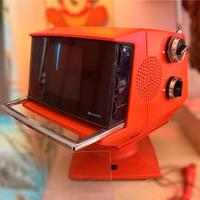 TV SHARP Cubo Space Age Televisore Anni 70 Vintage