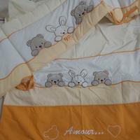 set paracolpi+sacco piumino +piumino PALI