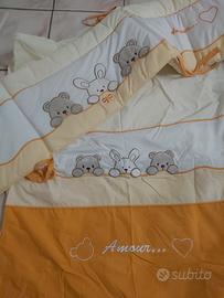 set paracolpi+sacco piumino +piumino PALI