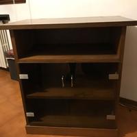 Piccolo mobile porta stereo/tv in noce