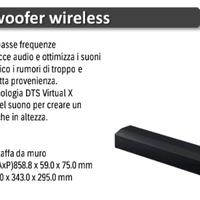 Soundbar con subwoofer wireless Samsung 