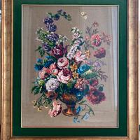 Quadro ricamo mezzo punto