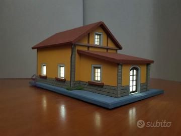 Casa di campagna 1:87 per plastico ferroviario 