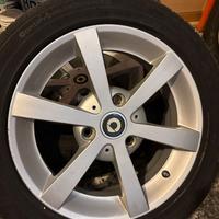 4 cerchi in lega  originali smart 15"