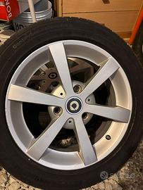 4 cerchi in lega  originali smart 15"