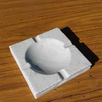 Posacenere Marmo Bianco