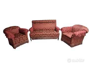 Set salotto vintage in stile ottocentesco