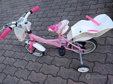 Bicicletta con rotelle per bambina