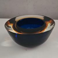 ciotola in vetro sommerso anni 60 Flavio Poli