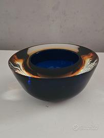 ciotola in vetro sommerso anni 60 Flavio Poli